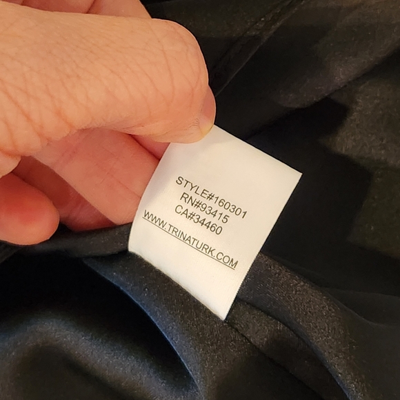 *NWT* Trina Turk 100% Silk Multicolored Tie-Neck Scarf Midi Dress - Picture 10 of 12